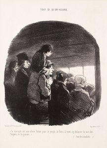 Skådespelet är en bra sak för Paris folk av Honoré Daumier