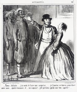 Titta, Adélaïde... jag ville överraska dig... av Honoré Daumier