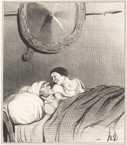 Odysseus och Penelope av Honoré Daumier