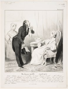 En känslig man (Caricaturana 43) av Honoré Daumier