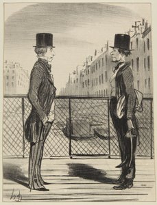 ”En man i sina små skor” av Honoré Daumier