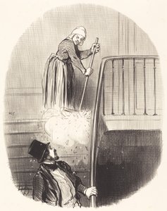 En hyresgäst som glömde något den 1 januari av Honoré Daumier