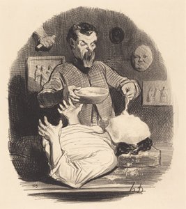 En gentleman som vill ge sig själv tillfredsställelsen... av Honoré Daumier