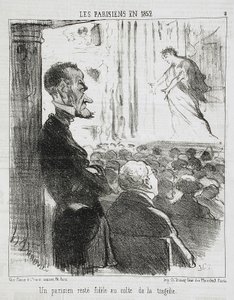 En parisare som förblev trogen... av Honoré Daumier