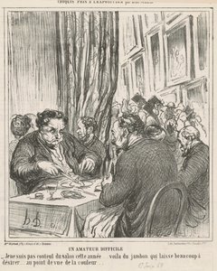 En svår amatör av Honoré Daumier