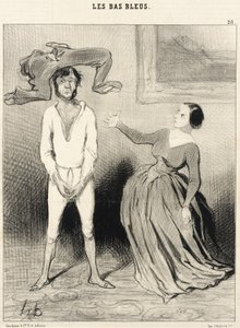 En kvinna som jag... sy i en knapp?... av Honoré Daumier