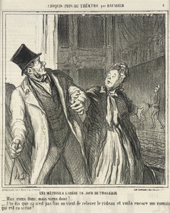 Ett missförstånd på Odéon... av Honoré Daumier