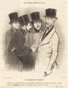 En upprättelse av hedern av Honoré Daumier