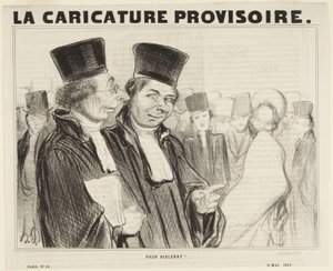 Din gamle skurk!..., nummer 29 ur serien "Types Parisiens" från La Caricature Provisoire av Honoré Daumier