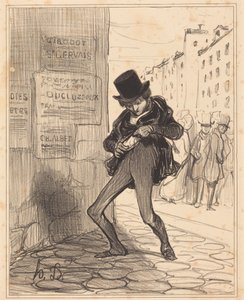 Stulen!... Rue Vide-Gousset... av Honoré Daumier
