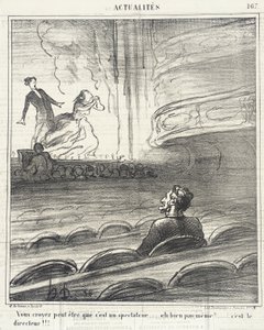 Ni tror... att han är en åskådare... av Honoré Daumier