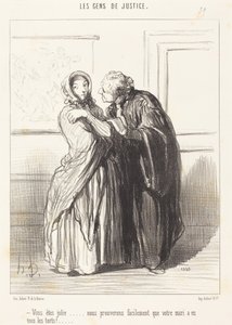 Ni är vacker... av Honoré Daumier