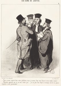 Ni förolämpade mig i er plädering... av Honoré Daumier