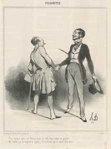 Du kommer på middag, min fru äter middag i stan... av Honoré Daumier