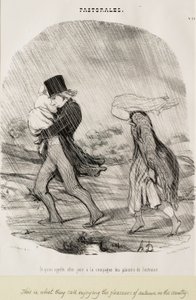 Det vi kallar att åka ut och njuta av landet av Honoré Daumier