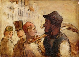 Arbetare på gatan av Honoré Daumier