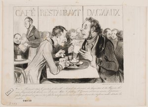 Du förstår, Bertrand, i detta fashionabla kvarter med industrialister... av Honoré Daumier
