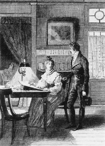 Illustration av Adrien Moreau (1843-1906) för Skin of Sorrow, roman av Honore de Balzac (1799-1850) från samlingen i flera volymer med titeln Human Comedy, publicerad 1900, Paris