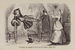 Illustration till Un Bon Petit Diable (gravyr) av Horace (after) Castelli