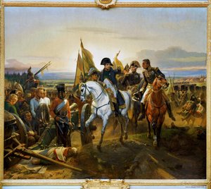 Slaget vid Friedland som vanns av kejsar Napoleon I den 14 juni 1807 ...