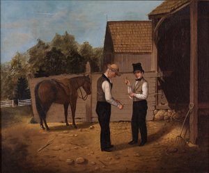 Förhandling om en häst, 1850-1855