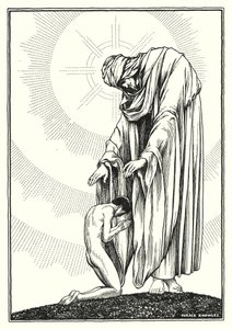 Illustration till Bergspredikan (gravyr) av Horace J. Knowles