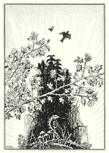 Illustration till Bergspredikan (gravyr)