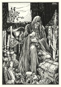 Illustration till Bergspredikan (gravyr)