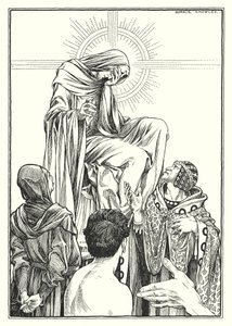 Illustration till Bergspredikan (gravyr) av Horace J. Knowles