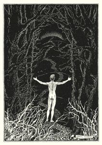 Illustration till Bergspredikan (gravyr) av Horace J. Knowles