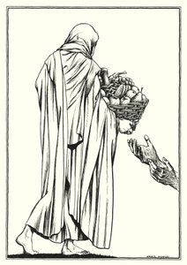 Illustration till Bergspredikan (gravyr)