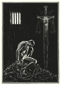 Illustration till Bergspredikan (gravyr) av Horace J. Knowles