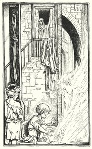 I Nasaret (litografi) av Horace J. Knowles