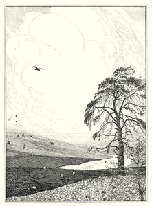 Oktober (litografi) av Horace J. Knowles
