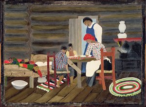 Giving Thanks, c.1942 (olja på panel)