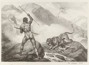 Afrikansk jägare Afrikansk jägare, 1818. av Emile Jean Horace Vernet