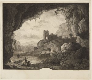 Fiske i månsken av Horace Vernet