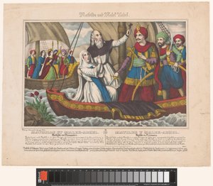Tillfångatagande av Mathilde Mathilde och Malek Adhel (titel på objekt) av Emile Jean Horace Vernet
