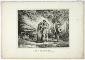 Han lämnar denna dygdiga gamla man med ånger... av Horace Vernet