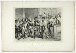 Han går till Sexton och ber om strykjärn... av Horace Vernet