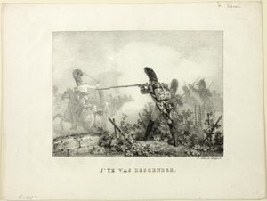 Jag tar ner dig av Emile Jean Horace Vernet