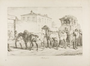 Mailcoach av Emile Jean Horace Vernet