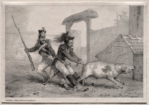 Marodörer, håll fast av Emile Jean Horace Vernet