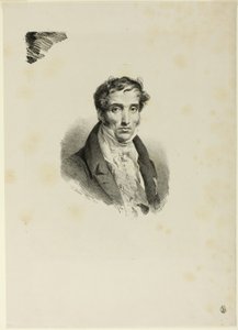 Porträtt av Pierre Guerin av Emile Jean Horace Vernet