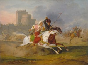 Turk och kosack, 1809 av Emile Jean Horace Vernet