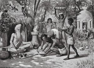 En eremit i tider bortom datum (litografi) av Horace van Ruith
