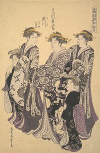 Oiran Segawa i Matsubaya, huset av tall, ca. 1788.