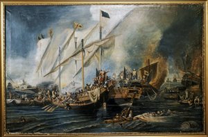 OTTOMAN EMPIRE: Slaget vid Preveza av Hovhannes Umed Behzad