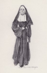 Illustration för Evangeline, A Tale of Arcadie, av Henry Wadsworth Longfellow (litho)
