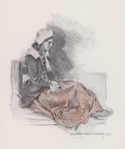 Illustration för Evangeline, A Tale of Arcadie, av Henry Wadsworth Longfellow (litho)
